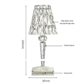 Miniatyrbilde 5 av 5: Nattlampe, Akryl Bordlampe, Oppladbar Projeksjonslampe, Italiensk Design Kartell (En Del)