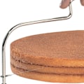 Miniatyrbillede 6 af 7: Kagebundsdeler/katteskærer med 2 takkede skæretråde, rustfrit stål