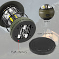 Miniatyrbillede 8 af 10: LED camping lanterne hængende teltlampe Retro bærbar lampe Militærgrøn[GKS] Army green rechargeable type