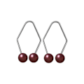 Miniatyrbilde 1 av 5: 1 Par Dimple Trener Dimple Maker for Cheeks GULL red