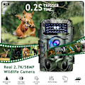 Pikkukuva 2 / 5: Riistakamera, 58MP Full HD -riistakamera, IP66 vedenpitävä eläinkamera, riistakamera 2,0 tuuman videonäytöllä[GKS]