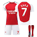 Miniatyrbilde 1 av 3: 2425 Arsenal hjemmedrakt Saka fotballdrakt uniform A 28(150-160cm)