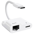 Miniatyrbillede 1 af 5: Usb C til Ethernet Adapter, Usb Type C til Rj45 Gigabit Ethernet Lan Adapter med Pd 60w Oplader, Til Air/pro