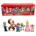 Miniatyrbild 3 av 5: 6 st/set 4-7 cm MLO PVC actionfigur leksaksdocka modellset barns födelsedagspresent 03 med låda fjärrkontroll cont. 02 with box