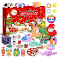 Miniatyrbild 1 av 5: Ny Adventskalender 2021 Jul Leksak för Barn Nedräkningskalender 24 Dagar Jul Leksaker Jul Tryck Bubblor Leksak Pack Present Jul Silver