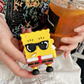 Miniatyrbild 5 av 5: Sött Airpods-fodral Sött hörlursfodral Skydd SpongeBob SquarePants 1st/2nd