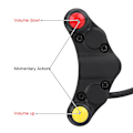 Miniatyrbilde 5 av 8: 22mm 12V Motorsykkel Joystick Bryter Frontlykt Blinklys Tåkelys Horn PÅ/AV Start Drep Bryter 0.1
