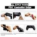 Miniatyrbilde 7 av 7: Extremerate Svart Anti-Skli Fukt Absorberende Kontrollergrep for Ps4-Kontrollere, Profesjonelt Teksturert Mykt Gummigrep