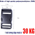 Miniatyrbillede 2 af 5: 4 stk. plastikspænder (bredde 25 mm) til hurtig afmontering på siden af [GKS]