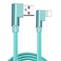 Miniatyrbilde 1 av 11: vinklet 90 graders ladekabel USB a til USB c / iPhone Light (Lightning) himmelblå (Lightning) sky blue 1 meter