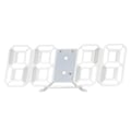 Miniatyrbillede 2 af 4: LED vægur med digitalt display, glødende natfunktion, justerbart elektronisk bordur, vægur, dekoration, stue, LED ur [dB} White