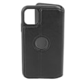 Pikkukuva 8 / 8: Retro Kännykkä Flip Kotelo Kännykän Pidike Lompakko Suojaava TPU Kotelo iPhone Musta iPhone 11[GKS] -puhelimelle 0.1