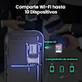 Miniatyrbillede 2 af 5: 5G Bærbar Mobil Hotspot Router, 2100mAh Batteri, Plug and Play, Velegnet til Rejser【GKS】