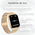 Miniatyrbillede 4 af 5: Smartwatch til kvinder, julegave, opkald/blodtryk/100+ sportsgrene, dameur, kompatibelt med Android iOS, pink