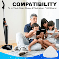 Miniatyrbilde 5 av 5: 8 stk. Vileda Steam Mop Refill, Kompatibelt mikrofiber mopptrekk