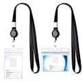 Miniatyrbilde 3 av 6: 1 stk. transparent utstillings-ID visittkort med snor for studenter, ansatte, sykepleierskole, navneskilt, kredittkortholder i [GKS] c