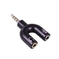 Miniatyrbilde 2 av 2: Splitter for hodetelefoner og mikrofon - 3.5mm