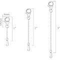 Pikkukuva 3 / 7: Kaulakorun pidennysketjut, 925 hopea Kaulakorun pidennysketjut, 14K kultapinnoitettu Kaulakorun pidennysketju Ketjun pidennys Choker-kaulakoru Rannekorun pidennysketjut D-silver