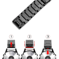 Miniatyrbild 5 av 6: Tech-Protect Garmin Fenix 3/5X/6X/7X Armband Rostfritt Stål Svart 140
