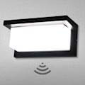 Pikkukuva 1 / 5: LED-seinävalaisin ulkokäyttöön liiketunnistimella, IP65, vedenpitävä, moderni