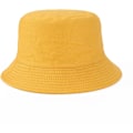 Miniatyrbilde 2 av 5: Bøttehatt Unisex Solhatt Ensfarget Menn Kvinner (Gul)