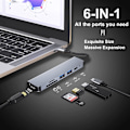 Miniatyrbillede 2 af 5: USB C HUB, Multiport USB C Adapter til MacBook Pro & Air Tilbehør