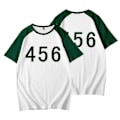 Miniatyrbillede 1 af 2: Squid Game T-shirt Korte Ærmer Digital Print Top Cosplay-Perfekt 456 456 3XL