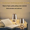 Miniatyrbilde 5 av 5: Nattbord Touch Control Bordlampe, Thinker Gullmann Statue LED Bordlampe, USB