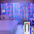 Miniatyrbild 3 av 5: Jul USB LED-gardin ljusslinga festong LED-ljus julgransbelysning dekorationer 2024 semester bröllop dekorativ ljusgardin varmvit Warm White Warm White 3x1M