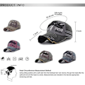 Pikkukuva 3 / 5: Cap Cap Vintage-lippis puuvillasta Unisex Kulunut Snapback Trucker Hat