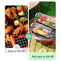Pikkukuva 4 / 5: kpl pyörivä grillikori kahvalla, pyörivä grillikori, ulkogrillin vihannesgrilliverkko, 30,5 cm