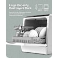 Miniatyrbild 6 av 9: BlitzHome APP Mini Dubbel Vatteninlopp Diskmaskin Borddiskmaskin Diskmaskin