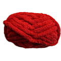 Miniatyrbild 1 av 4: Tjock stickad chenillegarn för handgjorda filtar, supersoft, stort jumbo-garn Red