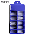 Pikkukuva 3 / 4: Meikki _ 100 kpl pitkät baletti-tekonaulet _ yksivärinen Transparent