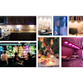Miniatyrbilde 7 av 11: LED spotter 6 stk med 2 fjernkontroller RGB Design mange farger Hvit