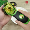 Miniatyrbillede 3 af 5: Avocado-skærer, 3-i-1 avocado-skærer, skærer, skræller, skovl køkkenredskaber