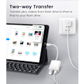 Miniatyrbild 5 av 7: Innovativ Lightning till USB-adapter, Kortläsare & Laddningsport för iPhone iPad, Plug and Play USB OTG-adapter för USB-minne, MIDI
