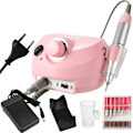 Miniatyrbilde 1 av 5: Elektrisk neglefil manikyrverktøysett bærbar neglelakkfjerner pink
