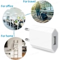 Pikkukuva 4 / 5: 5 kpl 5V 1A Eu AC Koti Matka USB Seinälaturi IPhone 6 7 8 plus x xr 11 12 13 14