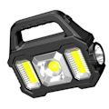 Miniatyrbillede 2 af 8: Solar Udendørs Lommelygte Bærbar Genopladelig Super Lys Vandtæt Multifunktionel Arbejdslampe med Ladekabel COB Sidelys