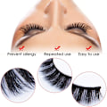 Pikkukuva 6 / 8: (iLashes.SE) 5 paria tekoripsiä - 3D faux mink G600 musta (iLashes.SE) (G-600)
