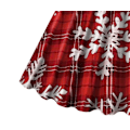 Pikkukuva 3 / 5: Naisten joulu V-kaula-aukkoinen mekko Vintage-printti Pitkä tyyli 1 Style1 M