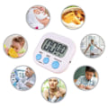 Miniatyrbilde 4 av 8: Multifunksjonell Magnetisk Digital Kjøkkentimer [GKS] white