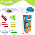 Miniatyrbilde 3 av 6: 48 stk. Tetra Tower Stack Attack spill - Stableblokk puslespill brettspill for barn og voksne, Balansespill for familieselskaper, Reise【GKS】