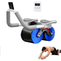 Miniatyrbild 1 av 5: Ab Roller Wheel Automatisk Retur Hemma Abdominal Tränare Styrketräningsutrustning med Tjock Knäskydd för Nybörjarträning