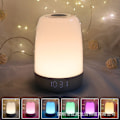Miniatyrbillede 1 af 6: Touch Wake Up Natlampe med Solopgangssimulering Vækkeur, 3-vejs Dæmpbar Varm Hvid Sengelampe RGB Ambient Bord Sengelampe, Fashion-WELLNGS
