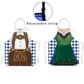Oktoberfest Justerbart 3D-printat förkläde för fester och evenemang D D 60*80cm