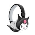 Pikkukuva 1 / 5: Kuromi Bluetooth -kuulokkeet langattomat on-ear lasten kuulokemikrofonikuulokkeet lahjaksi Black