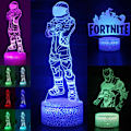 Miniatyrbild 2 av 8: 3D Fortnite LED Nattlampa 7 Färgbyten Sängbordlampa Touch & Fjärrkontroll Heminredning Swiftie Fans Julgåvor Födelsedagspresenter B