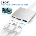 Miniatyrbillede 5 af 11: USB-C HUB Adapter Type-C til USB HDMI Kompatibel 4K Adapter Conne
